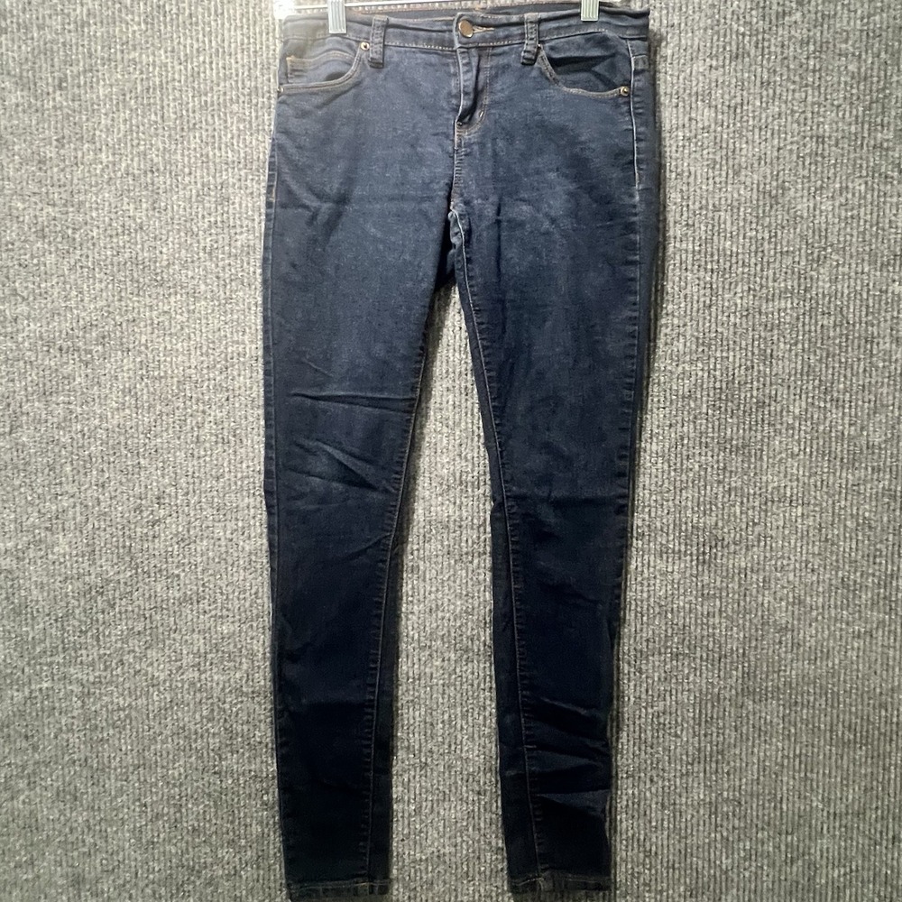 Forever 21 Womens Size 25 Dark Wash Low Rise Skinny Denim Jeans Blue